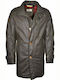 Camel Active Herren Winter Jacke Leder Wasserdicht Braun