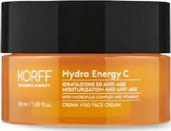 Korff Hydra Energy C Rich Ενυδατική & Αντιγηραντική Κρέμα Προσώπου για Ξηρές Επιδερμίδες με Βιταμίνη C 50ml