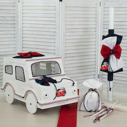 Makis Tselios Fashion Baptism Set with Theme Car 8pcs