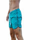 3Guys Herren Badehose Petrol Blau Monochrom