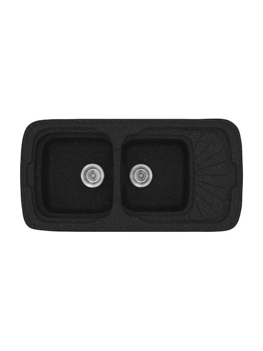Sanitec Classic Drop-In Sink Left Synthetic Gra...