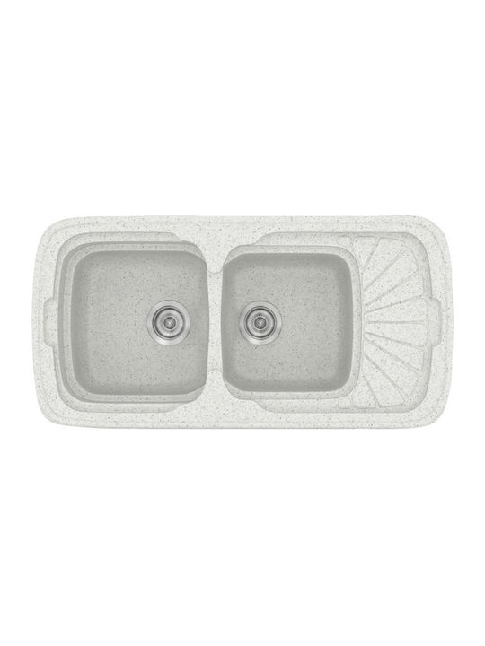 Sanitec Classic Drop-In Sink Left Synthetic Gra...
