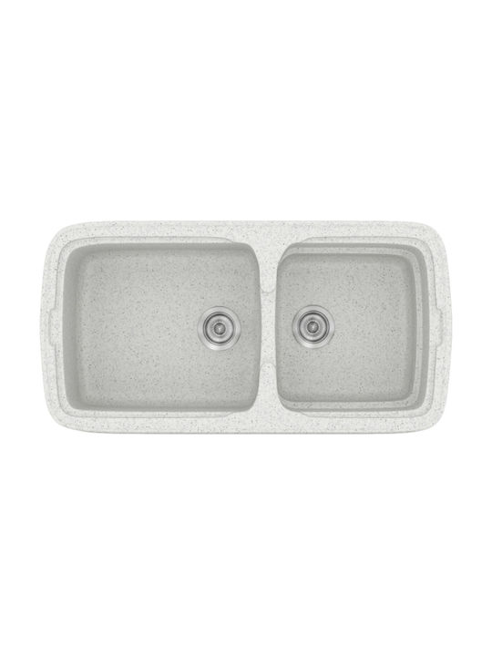 Sanitec Classic Drop-In Spüle Links aus Verbund...