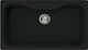 Elleci Fox 360 Granitek LGF36040 Drop-In Sink Synthetic Granite W86xD50cm Nero