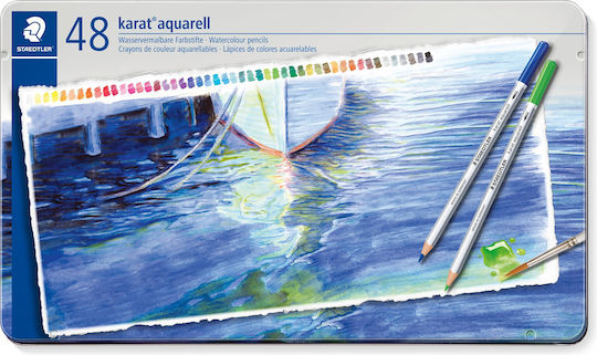 Staedtler Karat Metal Aquarell Ξυλομπογιές Σετ 48 χρώματα