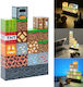 Kids Led Decorative Lamp Minecraft Block Building