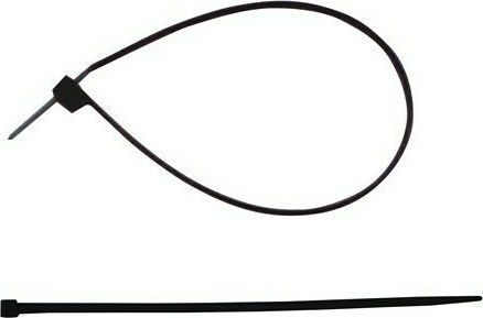 Eval Cable Ties Plastic 200mm x 7.6mm in Black Colour (1 piece)