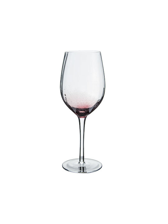 HFA Illusion Set of Glasses Water made of Glass in Purple Color Stemmed 550ml 6pcs