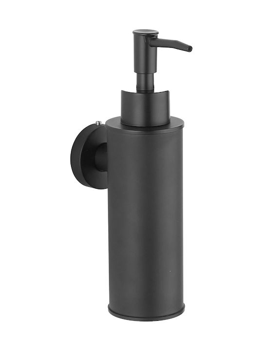 Ravenna Fyn Wall Mounted Stainless Steel Dispenser Black 100ml