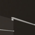 Ravenna Front Glass / Side Glass Bathroom Arm Ceiling Support