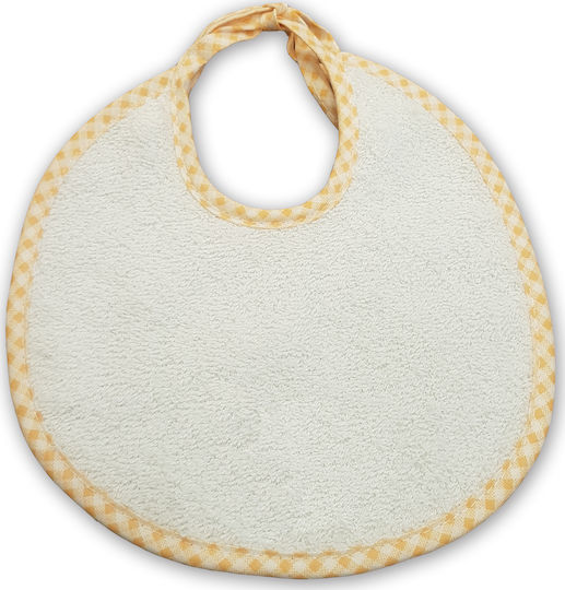 Figlio Bino Lätzchen Stoff mit Spitzenband Orange