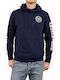 Abercrombie & Fitch Men's Sweatshirt with Hood and Pockets Navy Blue