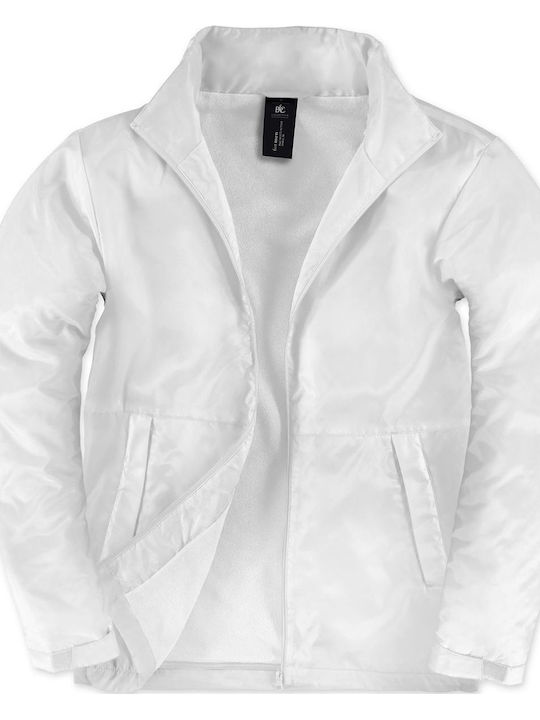 JM825 Men's Winter Jacket Waterproof and Windproof White