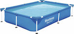 Bestway Steel Pro Pool PVC with Metallic Frame 221x150x43cm