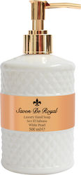 Savon De Royal White Pearl Liquid Soap with Pump 500ml