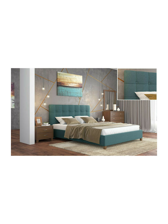 Schlafzimmer Set N64 Blue / Walnut 160x200cm 5S...
