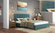 Schlafzimmer Set N64 Blue / Walnut 160x200cm 5Stück