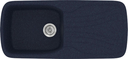 Sanitec Classic Drop-In Spüle aus Verbundgranulat B97xT51cm Granite Blue