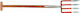 Wurth Garden Pitchfork 4 Prongs Presser 5966143345