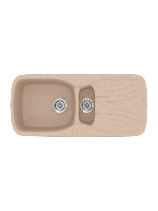 Sanitec Classic Drop-In Spüle Links aus Verbund...