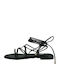 Komis & Komis 35 Women's Flat Sandals in Black Color