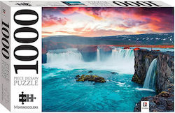 Godafoss Wasserfall Island Puzzle 2D 1000 Teile
