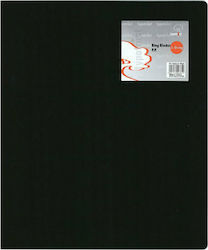 Typotrust Ντοσιέ με 2 Κρίκους 2/32 για Χαρτί A4 Μαύρο FP15022