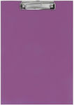 Skag Clipboard with Clamp for Paper A4 Purple Clip Board 1pcs