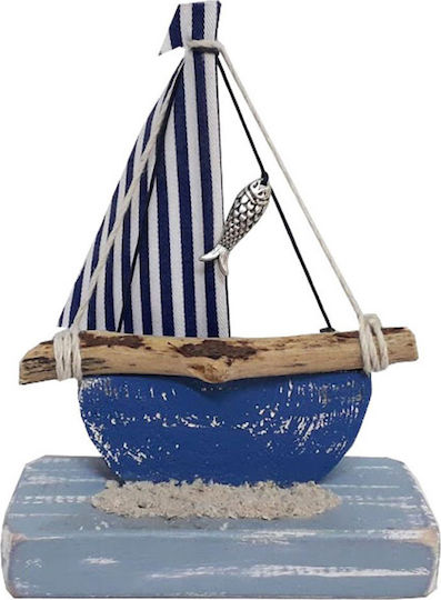 Kapadakis Wood Art Декоративна лодка Дърво 5x11x6см 1бр