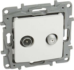 Legrand Niloe TV and Satellite Antenna Socket Aerial in White color 664557