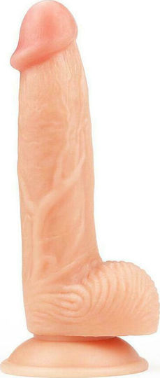 Lovetoy Ultra Soft Dude Ρεαλιστικό Dildo με Όρχεις και Βεντούζα Flesh 22cm