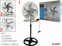 DictroLux Pedestal Fan 49cm Multicoloured DictroLux Pedestal Fan 49cm Multicoloured