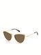 Polaroid Women's Sunglasses with Gold Metal Frame and Brown Polarized Lens PLD4094/S J5G/SP