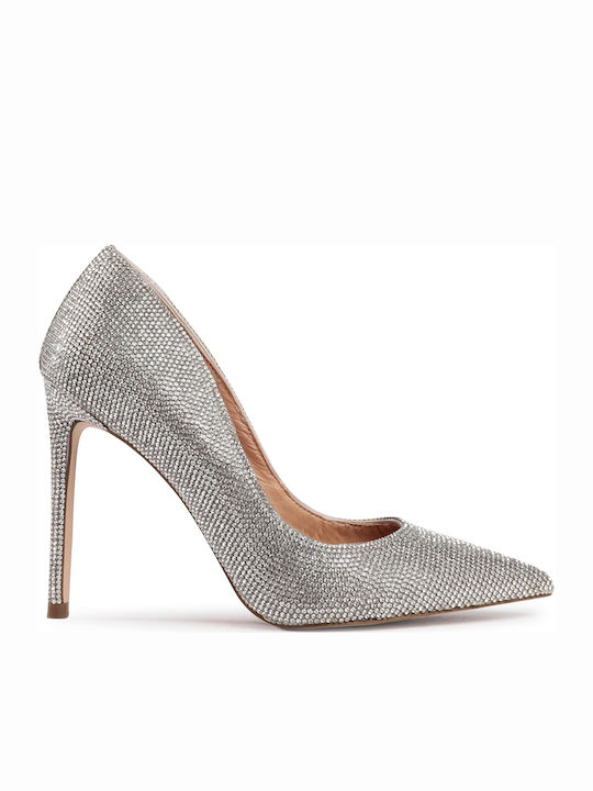 Vala R Leder Pumps Silber