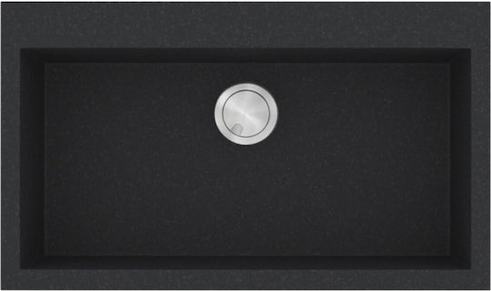 Sanitec Ultra Granite 808 Ένθετος από Συνθετικό Γρανίτη Μ79xΠ50cm Grafite
