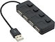 Brand Hub 4 Porturi USB 2.0 cu Conectare USB-A
