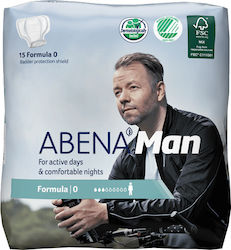 Abena Man Formula 0 Ανδρικές Σερβιέτες Ακράτειας Κανονικής Ροής 3 Σταγόνες 15τμχ