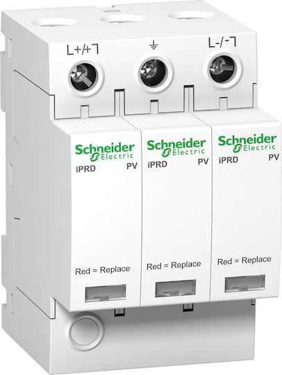 Schneider Electric Acti 9 3-Poles Inspired T2 Panel Lightning Protection 65kA 1000 PV with Remote Indication