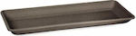 Viosarp Naxos Rectangular Plate Planter Gray 50x50cm