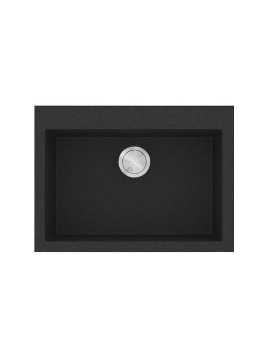 Sanitec Ultra Granite Drop-In Мивка от Синтетичен Гранит Ш70xД50см Графит