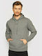 Guess Men's Sweatshirt with Hood and Pockets Gray