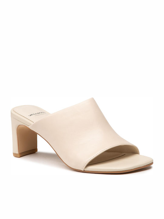 Vagabond Luisa Leather Mules with Chunky High H...