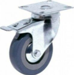 F.F. Group Metallic Furniture Wheel Suitable for Gray 6.5x6.5cm