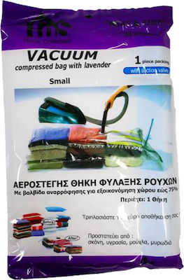 TnS Plastic Sac de Depozitare pentru Haine Etanș și cu Vid 70x50cm 1buc