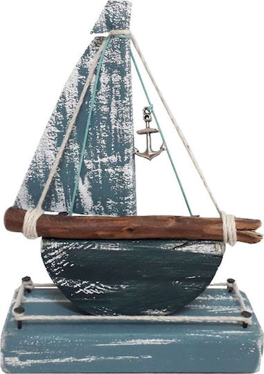 Kapadakis Wood Art Vapor Decorativ Lemn Handmade Albastru închis 6x5x11cm 1buc
