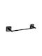 Karag Quattro Single Wall-Mounted Bathroom Rail ​40x40cm Black