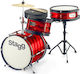 Stagg TIM JR 3/12B Комплект Барабани Червен
