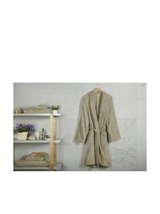 Fieldcrest Ultra Soft Women's Collar Bathrobe Linen 370gr/m²