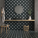 Ravenna Ponent Kitchen Wall / Bathroom Matte Porcelain Tile 22.3x22.3cm Black