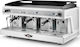 Wega Airy EVD/3 Silver Commercial Espresso Machine with 3 Groups 5.6kW Height 50.5cm Width 79.7cm Length 58cm